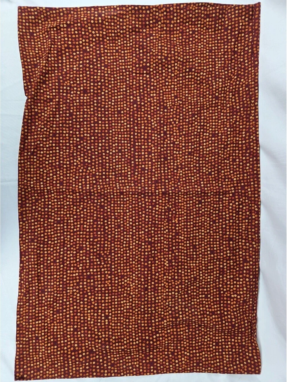 Vintage IKEA SMÖRBOLL King Pillowcases - Orange/Yellow/Brown Dotted Pattern -...